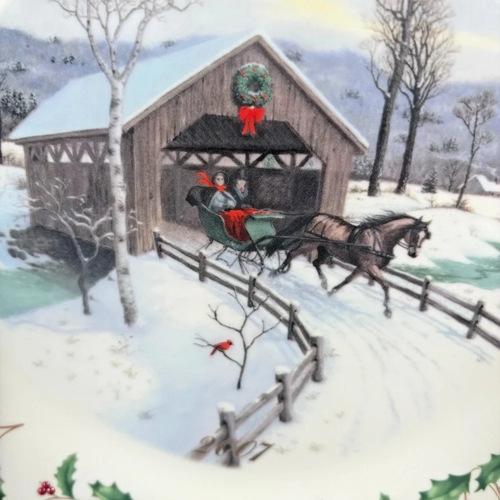 Lenox The Annual Holiday Porcelain Collector Plate With Box 10.5